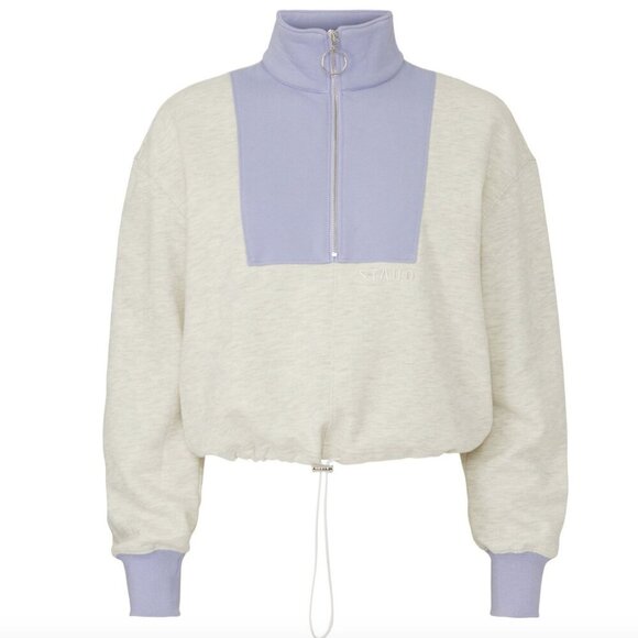 STAUD Alys Pullover Zip Up Sweatshirt Size Medium - Picture 2 of 8